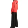 Sudadera con capucha y logo en la espalda, corte regular «Rojo brillante» 600583TMVF53168
