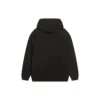 Sudadera con capucha y logotipo, corte mediano «Negro lavado» 600583TLVB81146