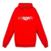 Sudadera con capucha y logotipo de la temporada de primavera-verano 2022 «Roja» 674986TLVF26407