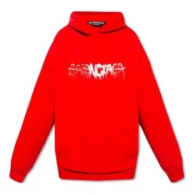 Sudadera con capucha y logotipo de la temporada de primavera-verano 2022 «Roja» 674986TLVF26407