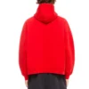 Sudadera con capucha y logotipo de la temporada de primavera-verano 2022 «Roja» 674986TLVF26407