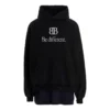 Sudadera con capucha y parches «BB Be Different» «Negro» 720406TNVV11070