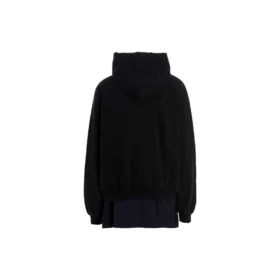 Sudadera con capucha y parches «BB Be Different» «Negro» 720406TNVV11070