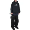 Sudadera con capucha y parches «BB Be Different» «Negro» 720406TNVV11070