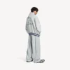 Sudadera con capucha y polo de fútbol 3b para hombre en gris/blanco Sudadera con capucha y polo de fútbol 3b para hombre en gris/blanco