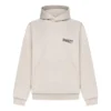 Sudadera con capucha y solapa «Light Beige» 739024TKVI99711