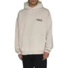 Sudadera con capucha y solapa «Light Beige» 739024TKVI99711