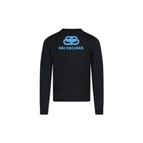 Sudadera con estampado «BB» entrelazado en la espalda «Negro Azul» 583117T14391710 Sudadera con estampado «BB» entrelazado en la espalda «Negro Azul» 583117T14391710