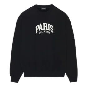 Sudadera de cuello redondo City Paris «Negro Blanco» 676629TLVL81070