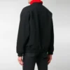 Sudadera de cuello redondo con estampado de logotipo pequeño en contraste «Negro y blanco» 556147TYK271000