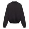 Sudadera de cuello redondo con etiqueta de cuidado «Negro» 724511TNVL61070