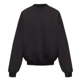 Sudadera de cuello redondo con etiqueta de cuidado «Negro» 724511TNVL61070 Sudadera de cuello redondo con etiqueta de cuidado «Negro» 724511TNVL61070