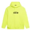 Sudadera de cuello redondo con letras para hombre, color amarillo, 600583TIV757072