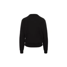 Sudadera de cuello redondo con logotipo, color negro 595106T15511073