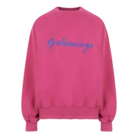 Sudadera de cuello redondo con logotipo en letra cursiva «Dark Fuchsia» 697869TMVB50507 Sudadera de cuello redondo con logotipo en letra cursiva «Dark Fuchsia» 697869TMVB50507