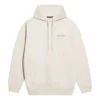 Sudadera de felpa de manga larga para hombre de Balenciaga, color blanco cremoso 600583TJVA89055