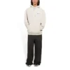 Sudadera de felpa de manga larga para hombre de Balenciaga, color blanco cremoso 600583TJVA89055
