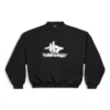 Sudadera deportiva redonda con capas «Negro Blanco» 767860TPVF31070