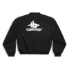Sudadera deportiva redonda con capas «Negro Blanco» 767860TPVF31070