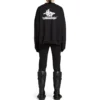 Sudadera deportiva redonda con capas «Negro Blanco» 767860TPVF31070