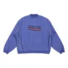 Sudadera extragrande con diseño de Political Campaign dibujado a mano «Blue» 720428TNVE84119