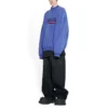 Sudadera extragrande con diseño de Political Campaign dibujado a mano «Blue» 720428TNVE84119
