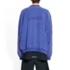 Sudadera extragrande con diseño de Political Campaign dibujado a mano «Blue» 720428TNVE84119