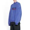 Sudadera extragrande con diseño de Political Campaign dibujado a mano «Blue» 720428TNVE84119