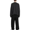 Sudadera redonda con aberturas, oversize «Black Faded» 762718TPVD91055