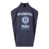 Sudadera sin mangas con capucha y logo universitario de Est. 1917, de corte oversize, «Navy» 697875TMV964140