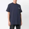 Sudadera unisex de manga corta con estampado de logotipo, azul marino 556150TAV444128