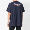 Sudadera unisex de manga corta con estampado de logotipo, azul marino 556150TAV444128
