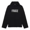 Sudadera unisex FW21 con letras impresas gratis, color negro 661711TKVD41070