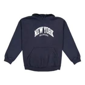 Sudaderas con capucha Cities New York de corte ancho «Navy White» 675003TLVM33967
