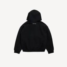 Sudaderas con capucha de corte mediano para hombre en negro