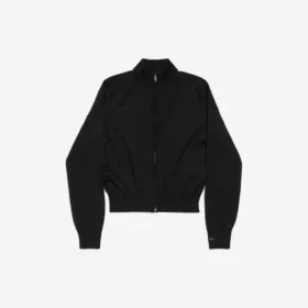Suéter con cremallera para mujer en negro