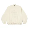 Suéter con el logotipo SS24 y partitura «Beige» 699212TMVO69069