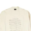 Suéter con el logotipo SS24 y partitura «Beige» 699212TMVO69069