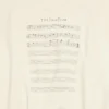 Suéter con el logotipo SS24 y partitura «Beige» 699212TMVO69069