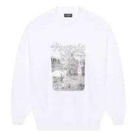 Suéter con estampado Venezia «Blanco» 652981TKV899094