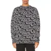 Suéter con intrincado diseño de Balenciaga Paris «Negro Blanco» 599826T31701070