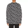 Suéter con intrincado diseño de Balenciaga Paris «Negro Blanco» 599826T31701070