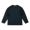 Suéter con logo integral «Azul verde oscuro» 736247T32334301