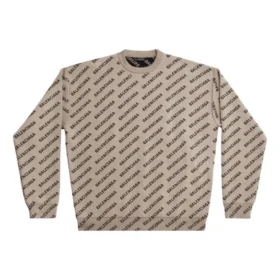 Suéter con logo mini por toda la prenda «Beige» 736247T32339977