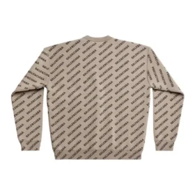 Suéter con logo mini por toda la prenda «Beige» 736247T32339977