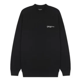 Suéter con logotipo bordado, corte mediano «Negro» 652981TKV871070