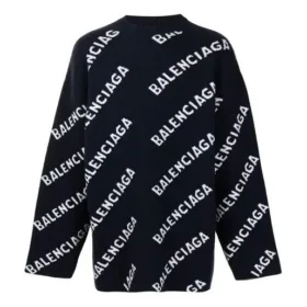 Suéter con logotipo de punto intarsia «Negro» 623283T15674177