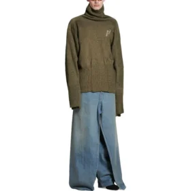 Suéter de calcetines reciclados «Dark Green» 768686T71932525