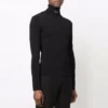Suéter de cuello alto ajustado «Negro» 682003T51751000