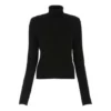 Suéter de cuello alto con estampado y canaletas «Negro» 662722T32101070
